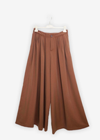 Pantalone Wide Marrone