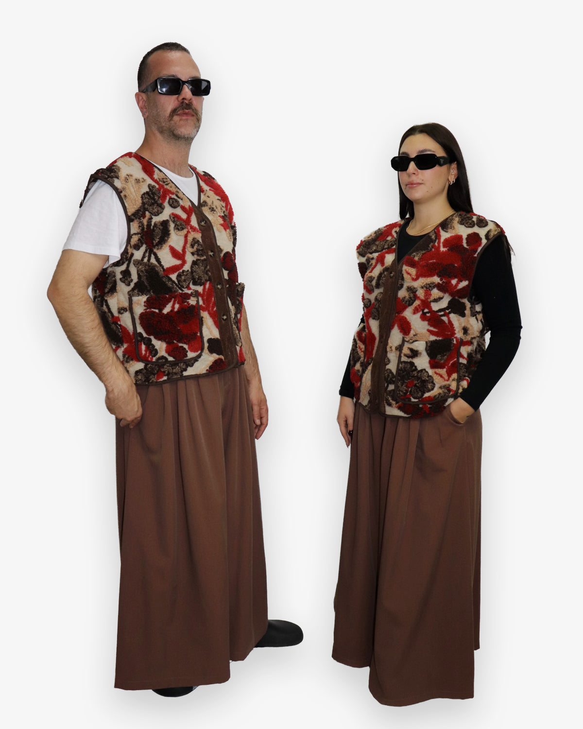 Pantalone Wide Marrone