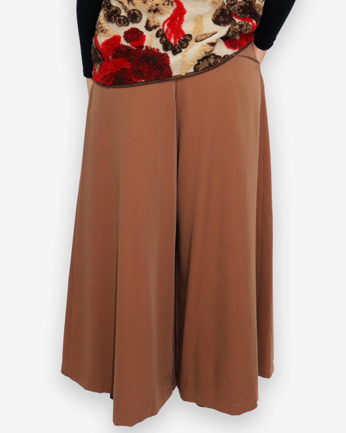Pantalone Wide Marrone