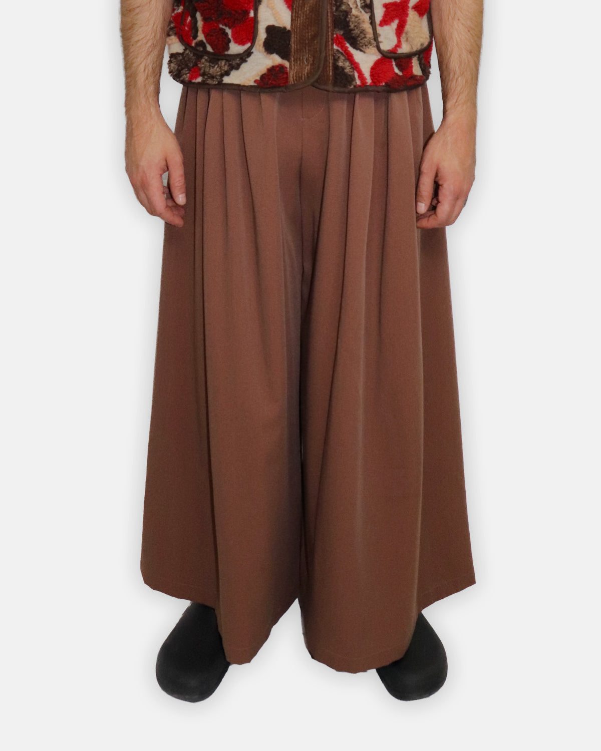 Pantalone Wide Marrone