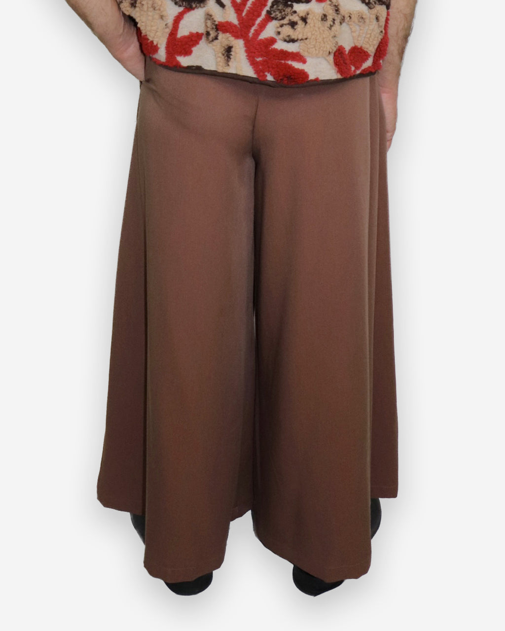 Pantalone Wide Marrone