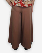 Pantalone Wide Marrone