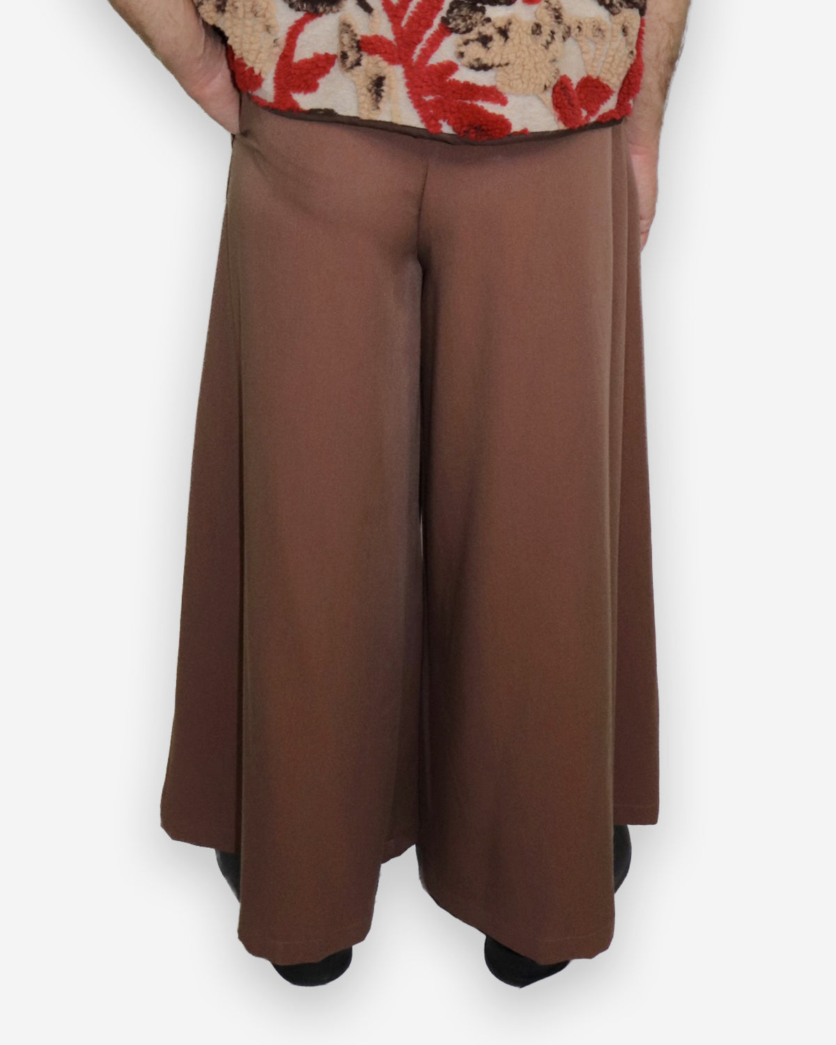 Pantalone Wide Marrone